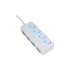 USB-хаб Lapara LA-SLED4 white (LA-SLED4 white)