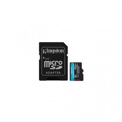 Карта пам'яті Kingston 512GB microSDXC class 10 UHS-I U3 A2 Canvas Go Plus (SDCG3/512GB)