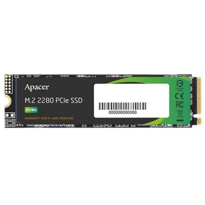 SSD M.2 2280 512GB Apacer AP512GAS2280P4X-1 3D TLC, M.2, PCI Express 3.0 x4, Швидкість читання - 2100 Mb/s