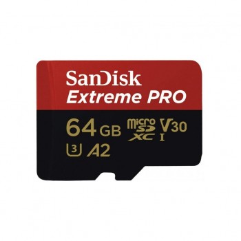 Карта пам'яті 64GB microSDXC class 10 UHS-I U3 Extreme Pro V30 SANDISK (SDSQXCU-064G-GN6MA)