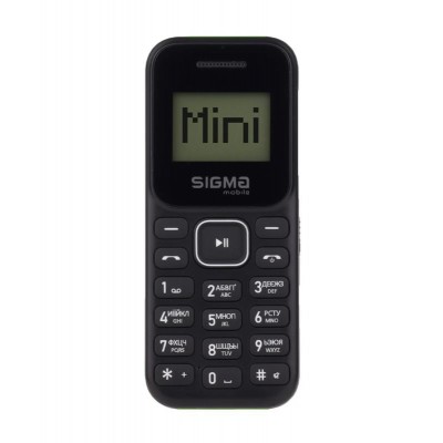 Мобільний телефон Sigma mobile X-style 14 Mini Dual Sim BlackBlack/Green