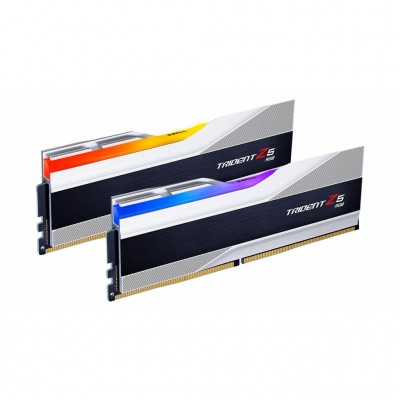 Пам'ять DDR5 32GB (2x16GB) 5600 MHz Trident Z5 RGB Silver G.Skill F5-5600J3636C16GX2-TZ5RS
