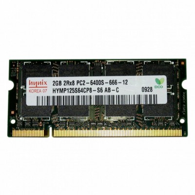 Пам'ять для ноутбука SoDIMM DDR2 2GB 800 MHz Hynix (HYMP125S64CP8-S6)