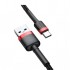 Кабель USB 2.0 AM to Type-C 1.0m Cafule 3A red+black Baseus (CATKLF-B91)