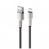 Кабель USB 2.0 AM to Lightning 1.0m head metal black ColorWay (CW-CBUL046-BK)