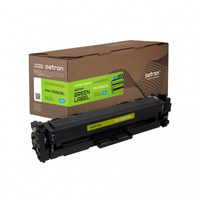 Картридж Canon 055 cyan Green Label (PN-055CGL) PATRON