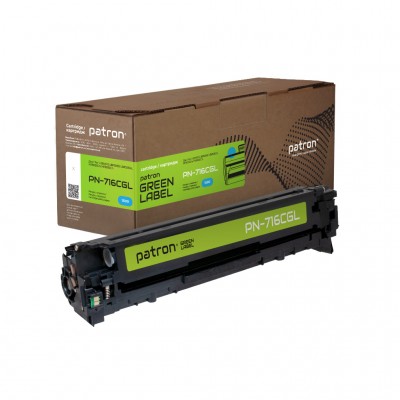 Картридж Canon 716 Green Label, cyan (PN-716CGL) PATRON