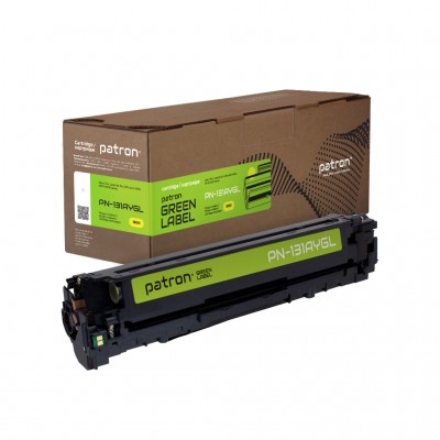 Картридж HP 131A (CF212A) Green Label, yellow (PN-131AYGL) PATRON
