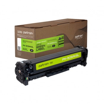 Картридж HP 305A (CE410A) black Green Label (PN-305AKGL) PATRON