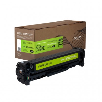 Картридж HP 305X (CE410X) black Green Label (PN-305XKG) PATRON