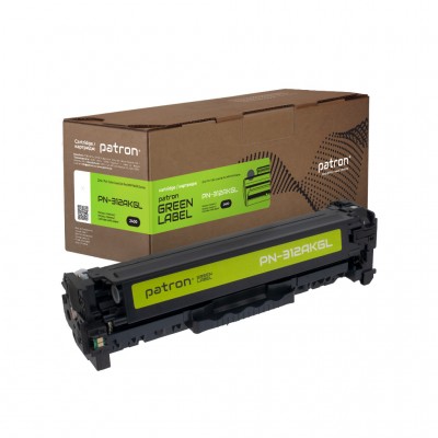 Картридж HP 312A (CF380A) Green Label, black (PN-312AKGL) PATRON