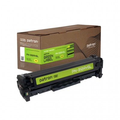 Картридж HP 312A (CF382A) Green Label, yellow (PN-312AYGL) PATRON