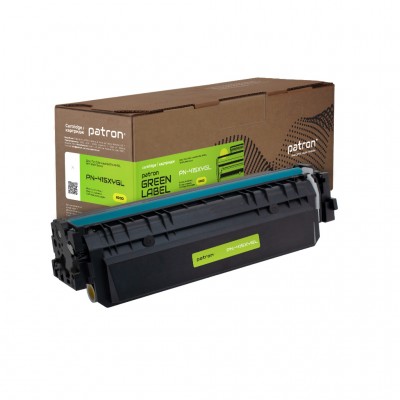 Картридж HP 415X (W2032X) Green Label, yellow (PN-415XYGL) PATRON