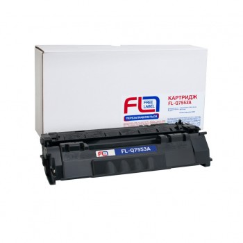 Картридж HP 53A (Q7553A) (FL-Q7553A) FREE Label