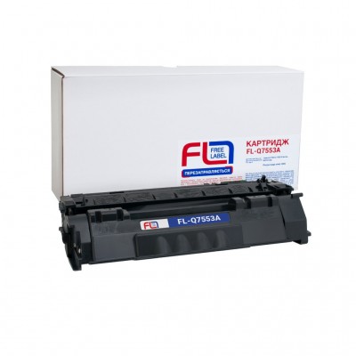 Картридж HP 53A (Q7553A) (FL-Q7553A) FREE Label