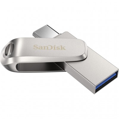 флеш USB USB 64GB Type-C SanDisk Ultra Dual Luxe Silver (SDDDC4-064G-G46)