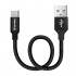 Кабель USB 2.0 AM to Type-C 0.25m black ColorWay (CW-CBUC048-BK)