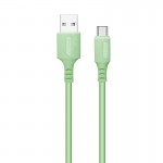 Кабель USB 2.0 AM to Type-C 1.0m soft silicone green ColorWay (CW-CBUC042-GR)