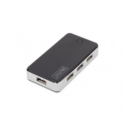 USB-хаб DIGITUS USB 2.0 Hub, 7 Port (DA-70222)
