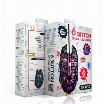 Миша GEMBIRD MUS-6B-GRAFIX-01 USB Black (MUS-6B-GRAFIX-01)