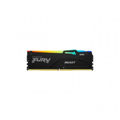 Пам'ять DDR5 16GB 6000 MHz Beast RGB AM5 Black Kingston Fury (ex.HyperX) KF560C36BBEA-16