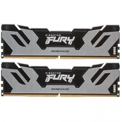 Пам'ять DDR5 32GB (2x16GB) 6400 MHz FURY Renegade Silver Kingston Fury (ex.HyperX) KF564C32RSK2-32