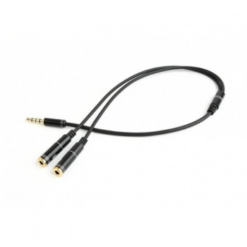 Кабель Jack 3.5mm M to 2 x Jack 3.5mm F (4pin) Cablexpert (CCA-417M)