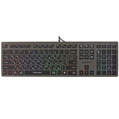 Клавіатура A4 Tech FX60H USB Grey Neon backlit (FX60H USB Grey Neon backlit)