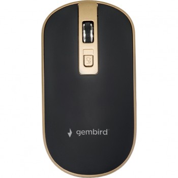 Миша GEMBIRD MUSW-4B-06-BG Wireless Black-Gold (MUSW-4B-06-BG)