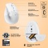 Миша Logitech Lift for Mac Vertical Ergonomic Mouse Off White (910-006477)