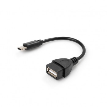 Кабель OTG USB 2.0 AF to Type-C Vinga (VCPDCOTGTCBK)