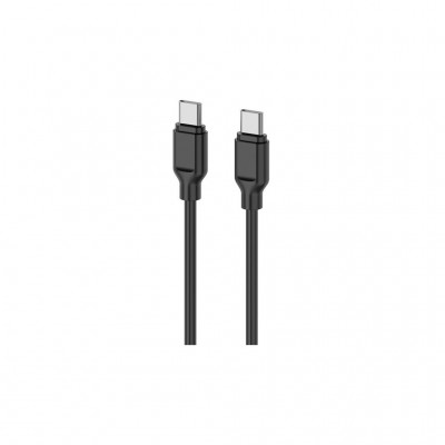 Кабель USB to Type-C 1.0m Glow 60W black 2E (2E-CCCC-BL)