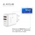 Зарядний пристрій AccLab AL-TC224 2*USB 2.4A 12W White (1283126538834)