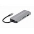 USB-хаб Cablexpert USB-C 8-in-1 (USB hub 3.0/HDMI//VGA/PD/CR/stereo a (A-CM-COMBO8-02)