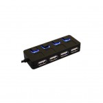 USB-хаб Lapara LA-SLED4 black (LA-SLED4 black)