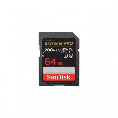 Карта пам'яті SD 64GB SD class 10 UHS-I U3 V30 Extreme PRO SANDISK (SDSDXXU-064G-GN4IN)