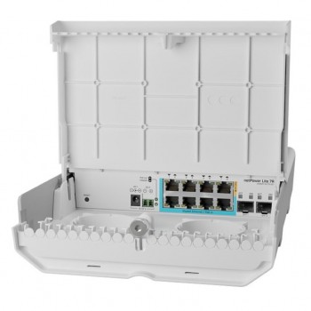 Комутатор MikroTik netPower Lite 7R (CSS610-1GI-7R-2S+OUT)