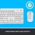 Комплект (клавіатура, миша) Logitech MK295 Silent UA Off-White (920-009824)