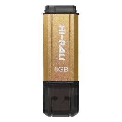 флеш USB USB 8GB Hi-Rali Stark Series Gold (HI-8GBSTGD)