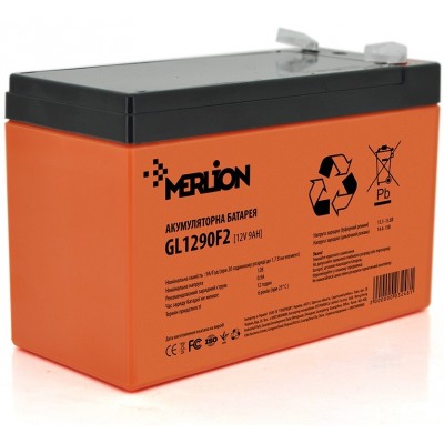 Батарея для ДБЖ Merlion 12V 9AH Orange (GL1290F2GEL/03248) GEL