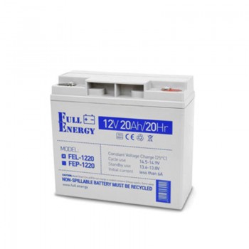 Аккумуляторная батарея Full Energy FEL-1220 12V 20AH (FEL-1220) GEL 12 В, 20 Аг, 181 x 165 x 77 мм, 5.9 кг