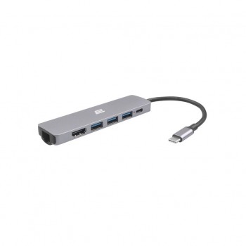 USB-хаб 2E USB-C Slim Aluminum Multi-Port 6in1 (2EW-2684)