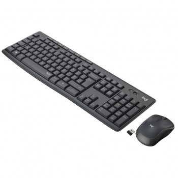 Комплект (клавіатура, миша) Logitech MK295 Silent UA Graphite (920-009800)