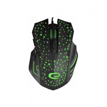 Миша ESPERANZA MX212 Galaxy USB Black-Green (EGM212)