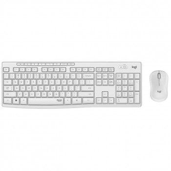 Комплект (клавiатура, миша) бездротовий Logitech MK295 Combo White USB (920-009824)
