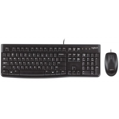 Комплект (клавіатура, миша) Logitech MK120 Black USB (920-002563)