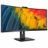 Монітор 34" Philips 34B1U5600CH, WQHD, VA, 100Гц, вигнутий, HDMI, DP, USB-C, RJ-45, USB-hub, webcam, HAS