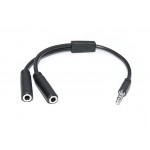 Аудіо-кабель 0.2m REAL-EL Audio Pro (EL123500039) mini-jack 3.5мм(M)-2xmini-jack 3.5мм(F)