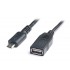 Кабель USB 10cm AF -> Micro 5P OTG REAL-EL (EL123500014)