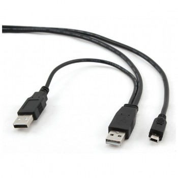 Кабель USB 2.0 AMx2 to Mini 5P 0.9m Cablexpert (CCP-USB22-AM5P-3)